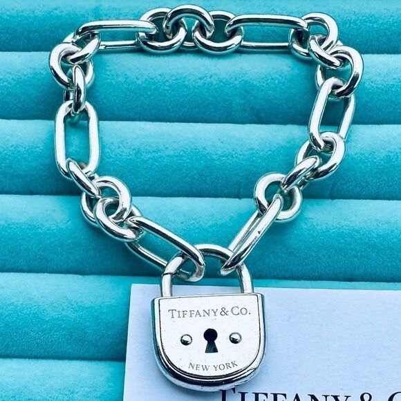 USED Tiffany & Co. Vintage Bracelet with Lock, 7.5"